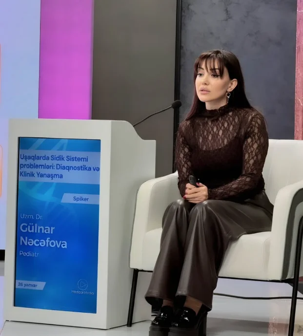 Gülnar Nəcəfova “Uşaqlarda Sidik Sistemi problemləri: Diaqnostika və Klinik Yanaşma” konfransında spiker kimi, 26 yanvar 2026