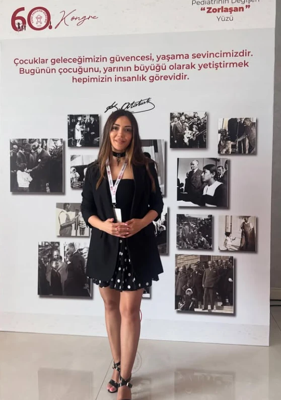 Gülnar Nəcəfova 60-cı Türk Pediatriya Konqresində, may 2025